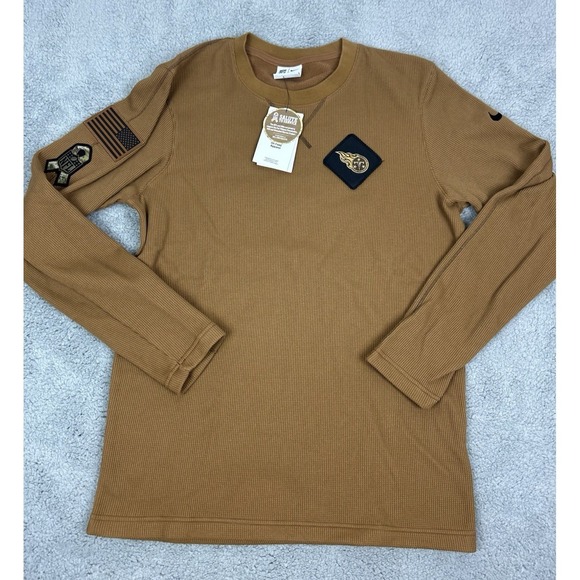 Nike Other - Nike NFL Salute to Service Mens Small Tennessee Titans Brown Long Sleeve Crew